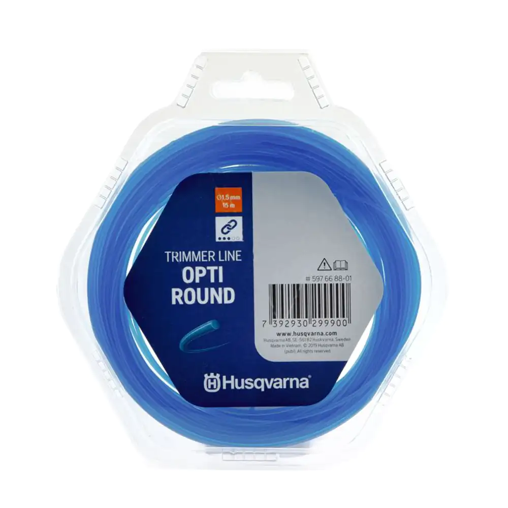 Fio Nylon OPTI ROUND 1.5MM X 15M Husqvarna - Fio Nylon OPTI ROUND 1.5MM X 15M Husqvarna